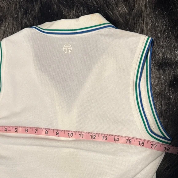 Tory Sport White Pleated tennis Dress - Picture 4 of 5